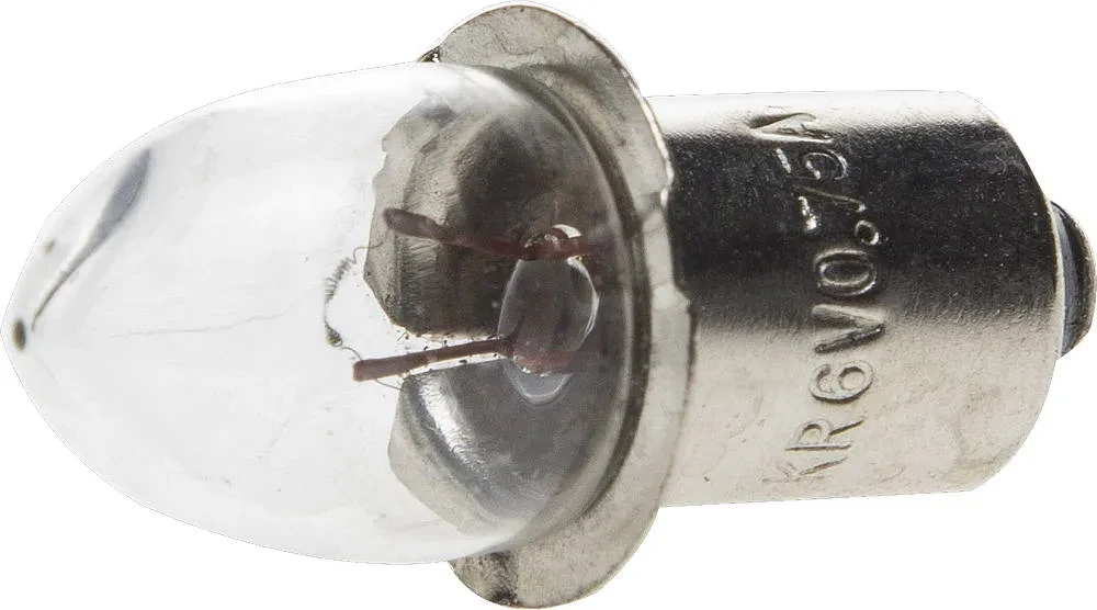 Лампа криптоновая СВЕТОЗАР без резьбы, для фонарей с 5-ю батареями, 6 В / 0,75 А - фото 1 - id-p205310411