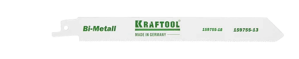 Полотно KRAFTOOL INDUSTRIE QUALITAT , S922EF, для эл/ножовки, Bi-Metall, по металлу, шаг 1,4мм, 130мм - фото 1 - id-p205298363
