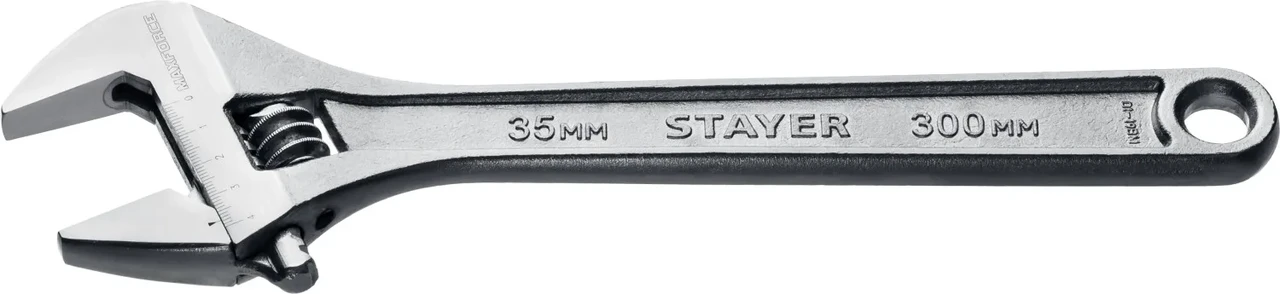 Ключ разводной MAX-Force, 300 / 35 мм, STAYER - фото 1 - id-p205292266