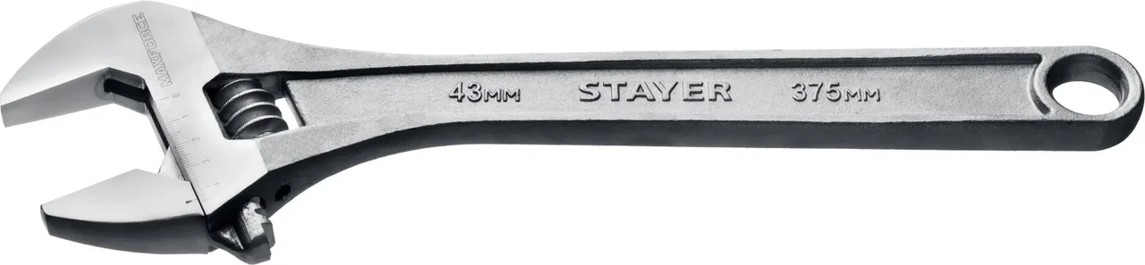 Ключ разводной MAX-Force, 375 / 43 мм, STAYER - фото 1 - id-p205292267