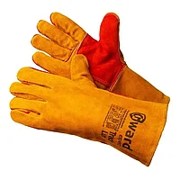 Краги (перчатки) из спилка GWARD Track Lux оранжевые усиленные, кевлар (арт.XY240)