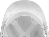 Защитная каска ЗУБР МАСТЕР пластиковый амортизатор, реечный механизм регулировки, универсальное крепление для