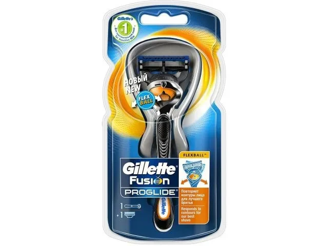 Бритва + кассета 1 шт. Fusion Proglide Flexball Gillette - фото 1 - id-p199396007