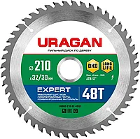 URAGAN Expert 210х32/30мм 48Т, диск пильный по дереву