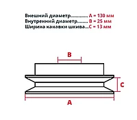 Муфта сцепления центробежная OD130-SA-ID25 (E204)