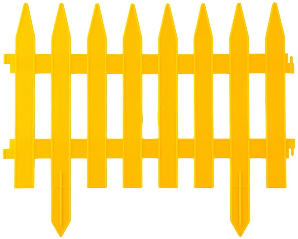 Забор декоративный GRINDA КЛАССИКА , 28x300см, желтый - фото 1 - id-p205308410