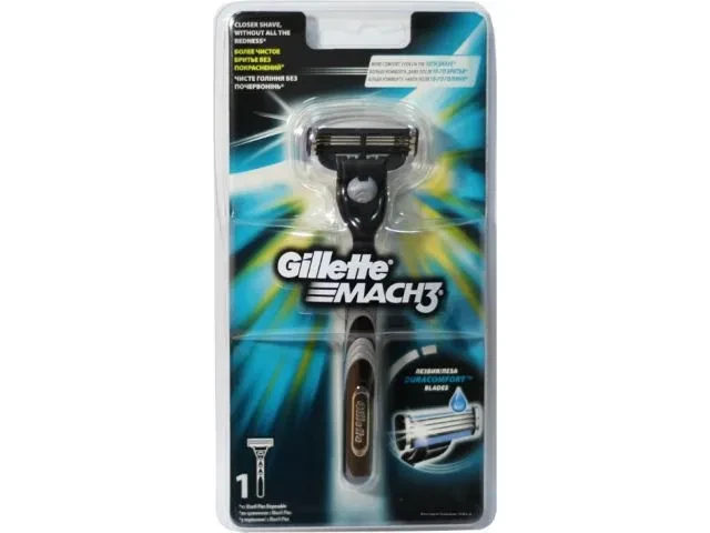 Бритва с 1 сменной кассетой Mach 3 Gillette - фото 1 - id-p199806344