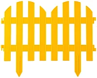 Забор декоративный GRINDA ПАЛИСАДНИК , 28x300см, желтый