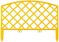 Забор декоративный GRINDA ПЛЕТЕНЬ , 24x320см, желтый