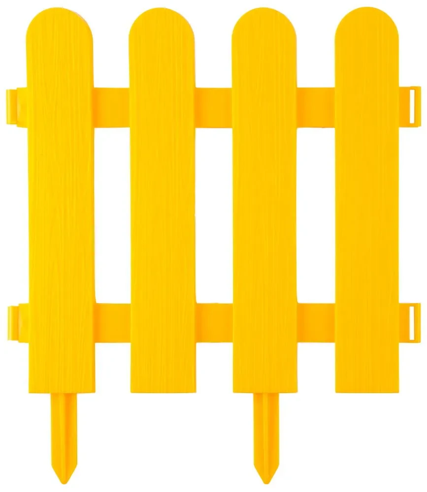 Забор декоративный GRINDA ШТАКЕТНИК , 29x224см, желтый - фото 1 - id-p205308421