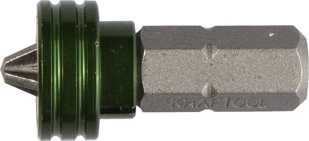 Биты ЕХPERT , с магнитным держателем-ограничителем, KRAFTOOL 26128-2-25-1, тип хвостовика C 1/4 , PH2, 25 мм, - фото 1 - id-p205296374
