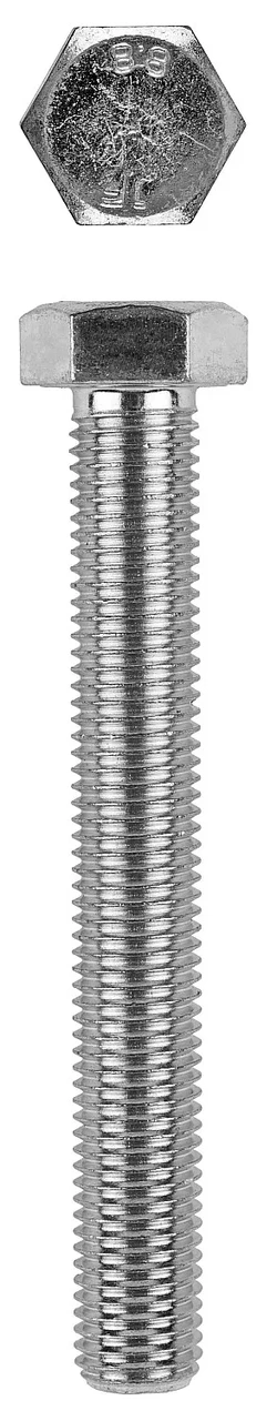 Болт с шестигранной головкой, DIN 933, M8x35мм, 200шт, кл. пр. 8.8, оцинкованный, KRAFTOOL