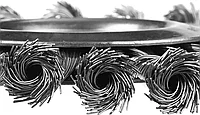 ЗУБР Профессионал . Щетка дисковая для УШМ, плетеные пучки стальной проволоки 0,5мм, 125х22мм