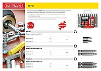 Биты MIRAX PH№2, тип хвостовика C 1/4 , длина 25мм, 20шт