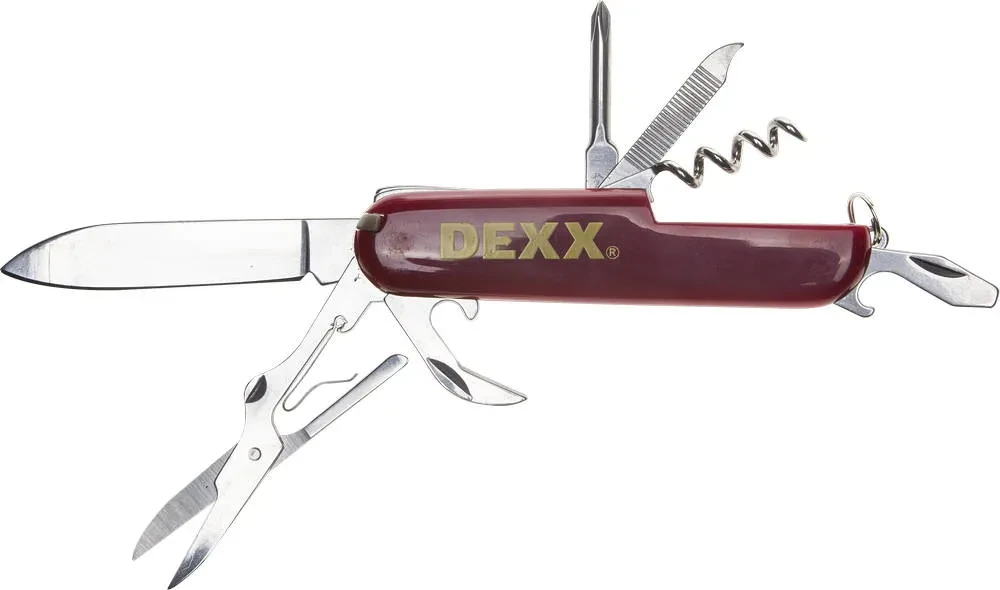 Нож DEXX складной многофункциональный, пластиковая рукоятка, 10 функций - фото 1 - id-p205287854