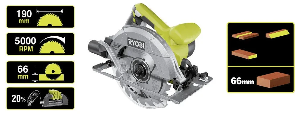 Пила циркулярная RYOBI RCS1400-G - фото 1 - id-p205311126