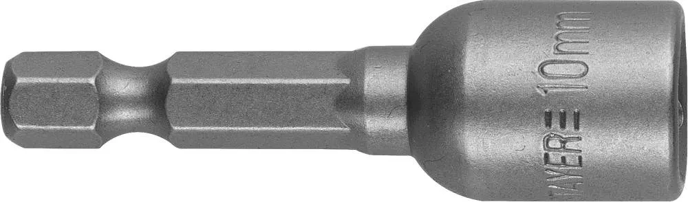 Бита STAYER PROFI с торцовой головкой, Нат-драйвер , магнитная, тип хвостовика - E 1/4 , длина 48 мм, 10мм, - фото 1 - id-p205296409