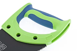 Ножовка по дереву "Зубец", 400 мм, 7-8 TPI, каленый зуб 2D, защитное покрытие, двухкомпонентная рукоятка