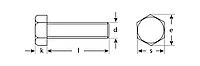 Болт ГОСТ 7798-70, M5 x 10 мм, 5 кг, кл. пр. 5.8, оцинкованный, ЗУБР