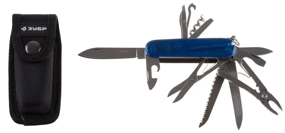 Нож ЗУБР ЭКСПЕРТ складной многофункциональный, пластиковая рукоятка, 16 в 1 - фото 1 - id-p205287871