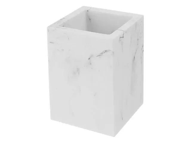 Стакан MARBLE, белый, PERFECTO LINEA (Композитный материал: полирезин под натуральный камень) - фото 1 - id-p199810156