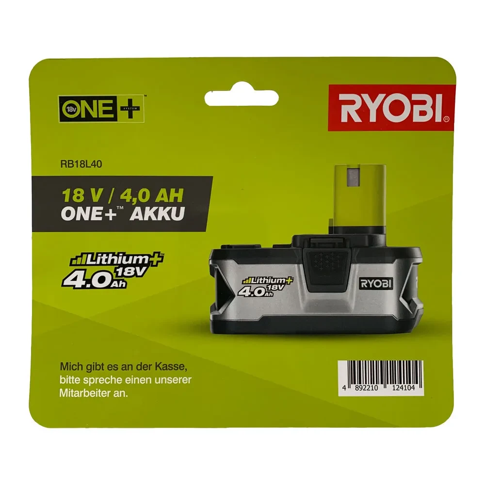 ONE + / Аккумулятор RYOBI RB18L40 - фото 1 - id-p205285176