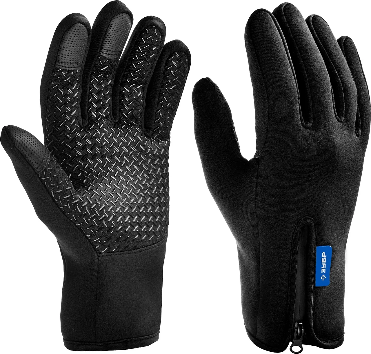 Ветро- и влагозащищенные перчатки ЗУБР НОРД утеплённые, противоскользящие, сенсорные, размер XL - фото 1 - id-p205299839