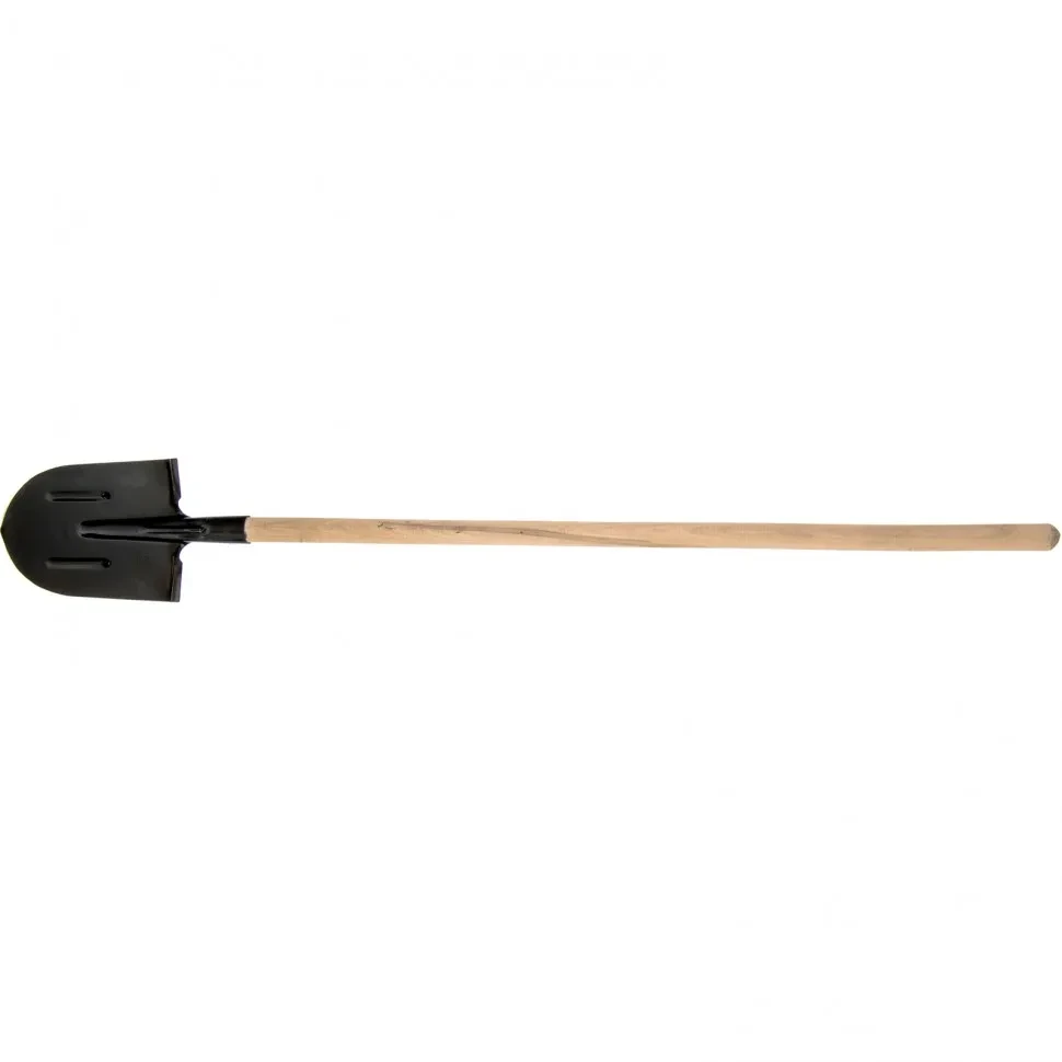 Лопата штыковая, 205 х 275 х 1400 мм, ребра жесткости, деревянный черенок, Россия - фото 1 - id-p197457158