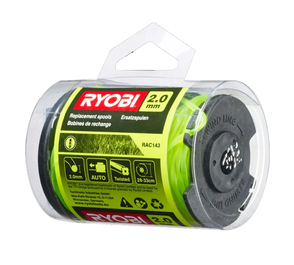 Шпуля с леской 2,0 мм RYOBI RAC143 (3 шт.) - фото 1 - id-p205287472