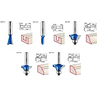 ЗУБР12шт, набор профильных фрез по дереву