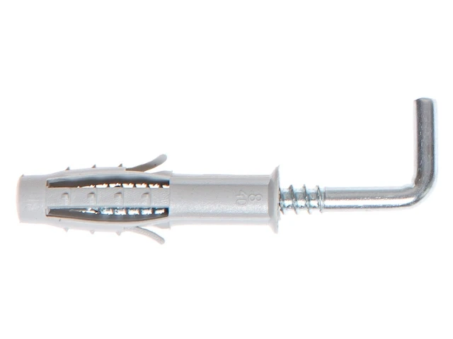Дюбель с Г-образным крючком 6х35 мм (4 шт в зип-локе) STARFIX - фото 1 - id-p197446431