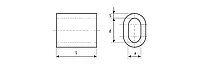 Зажим троса DIN 3093 алюминиевый, 8мм, 1 шт, ЗУБР