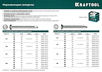 Нержавеющие саморезы DS-C с потайной головкой, 38 х 4.8 мм, 200 шт, KRAFTOOL