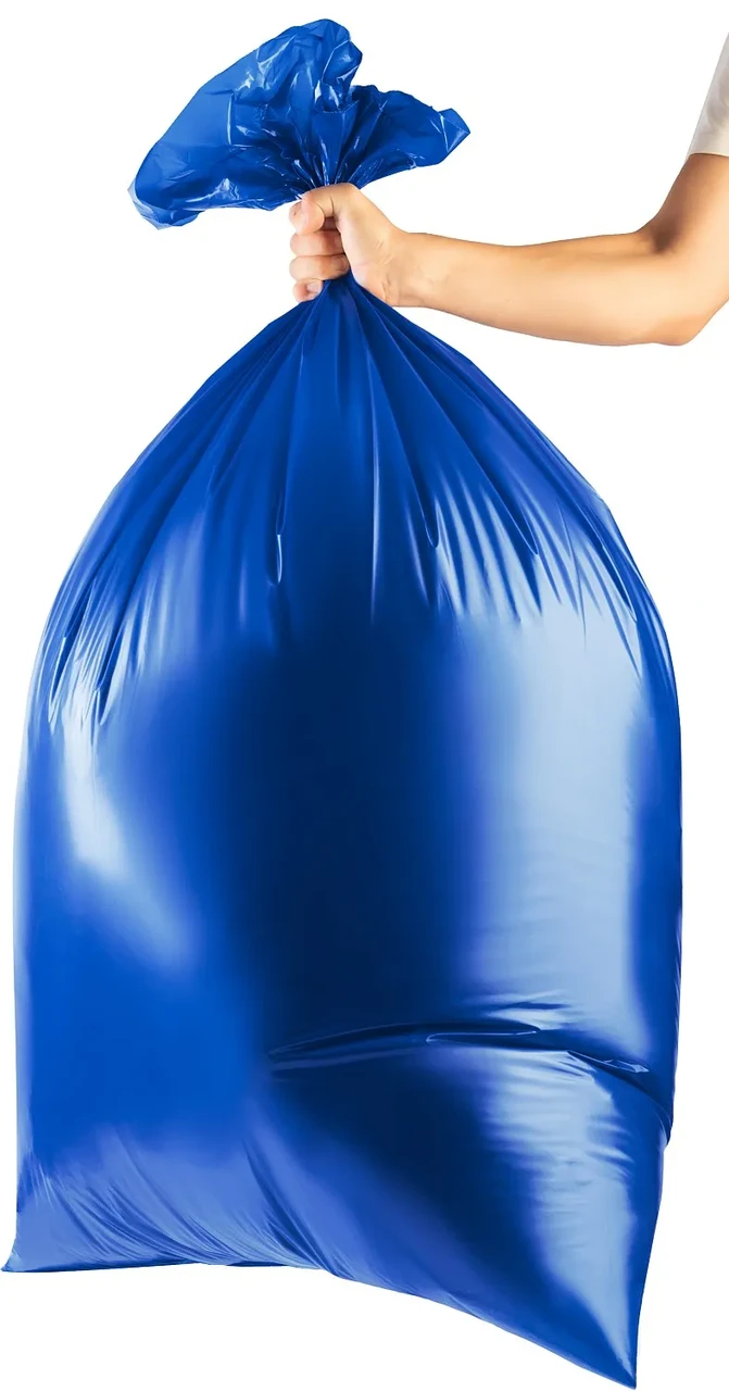 Строительные мусорные мешки ЗУБР 240л, 10шт, особопрочные, из первичного материала, синие, ПРОФИ - фото 1 - id-p205309092