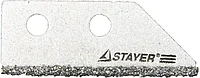 Лезвие STAYER PROFI сменное с карбидным напылением для скребка 33415, 2шт.