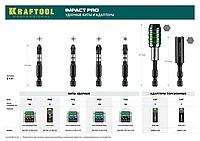 Биты KRAFTOOL Impact Pro, TORX, тип хвостовика E 1/4 , TX30, 50мм, 10шт, в пластиковом боксе