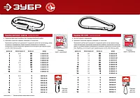 Карабин DIN 5299С, 7мм, 30 шт, оцинкованный, ЗУБР