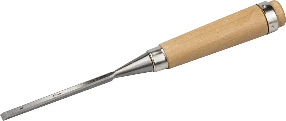 ЗУБР Классик стамеска-долото с деревянной рукояткой, 8мм - фото 1 - id-p205307158