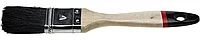 Кисть плоская STAYER UNIVERSAL-EURO , чёрная натуральная щетина, деревянная ручка, 20мм