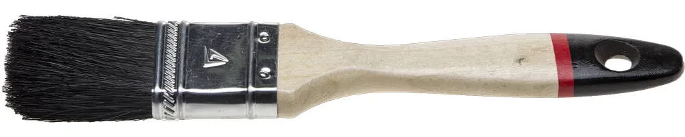Кисть плоская STAYER UNIVERSAL-EURO , чёрная натуральная щетина, деревянная ручка, 63мм - фото 1 - id-p205291334