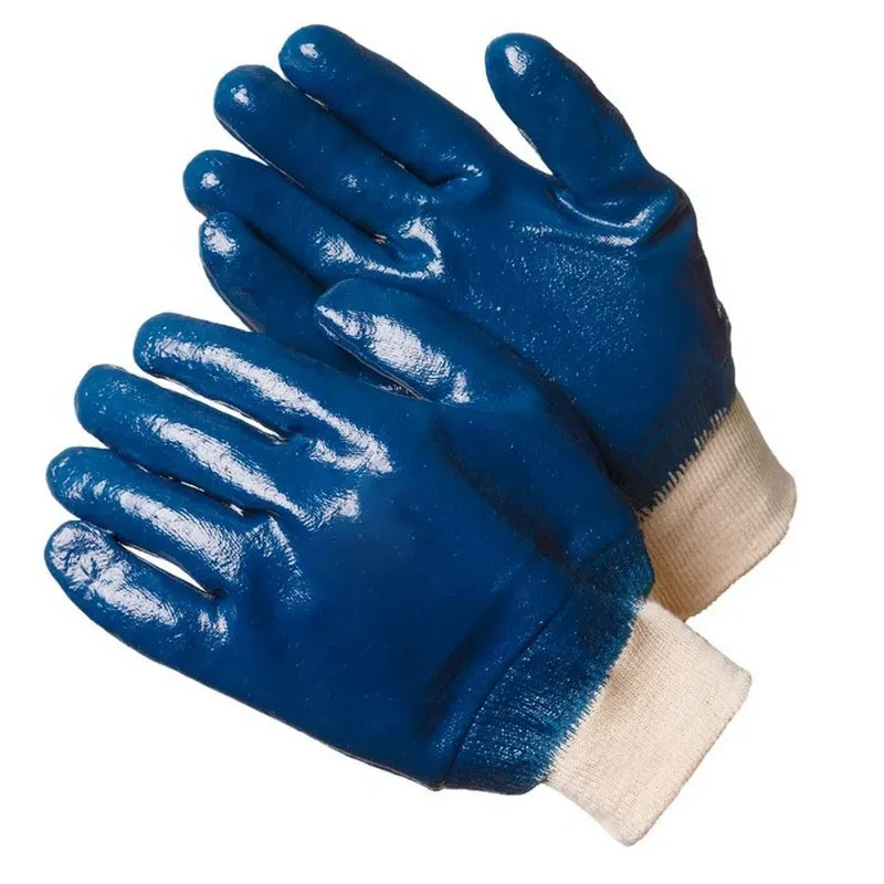 Перчатки с нитриловым покрытием, манжет-резинка (арт. NBR1530) - фото 1 - id-p205299904