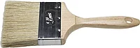 Кисть плоская STAYER UNIVERSAL-LUX , светлая натуральная щетина, деревянная ручка, 100мм