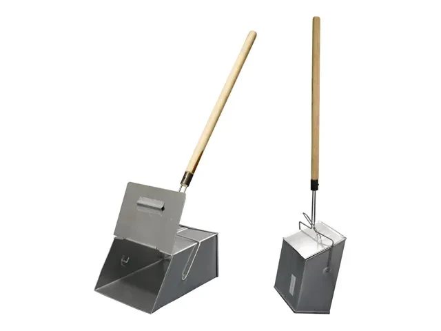 Совок-ловушка (совок для мусора) металлический с крышкой, 24х29 см, с деревянной ручкой 75 см,603586 - фото 1 - id-p199809590