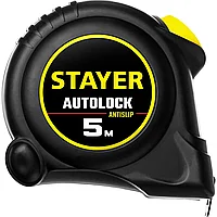 STAYER АutoLock 5м / 19мм рулетка с автостопом