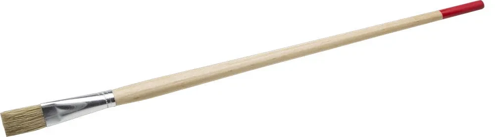 Кисть плоская тонкая STAYER UNIVERSAL-STANDARD , светлая натуральная щетина, деревянная ручка, №14 x 15мм - фото 1 - id-p205291434