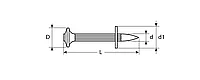 ЗУБР ДГМ 30 х 4.5 мм дюбель-гвоздь монтажный оцинкованный, 10 шт.