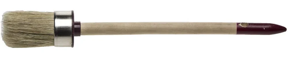 Кисть круглая ЗУБР УНИВЕРСАЛ - МАСТЕР , светлая щетина, деревянная ручка, №8, 35мм - фото 1 - id-p205291455