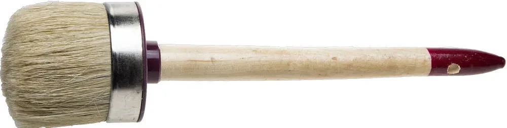 Кисть круглая ЗУБР УНИВЕРСАЛ - МАСТЕР , светлая щетина, деревянная ручка, №12, 45мм - фото 1 - id-p205291457