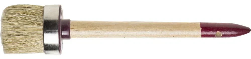 Кисть круглая ЗУБР УНИВЕРСАЛ - МАСТЕР , светлая щетина, деревянная ручка, №18, 60мм - фото 1 - id-p205291460