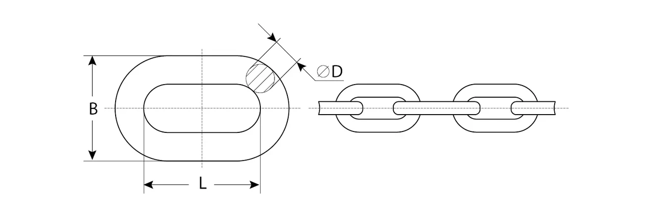 Цепь короткозвенная, DIN 766, оцинкованная сталь, d=2мм, L=200м, ЗУБР Профессионал - фото 1 - id-p205307998